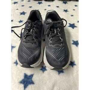 Hoka One One Running Shoes Men's 7.5 Black White Road Sneakers